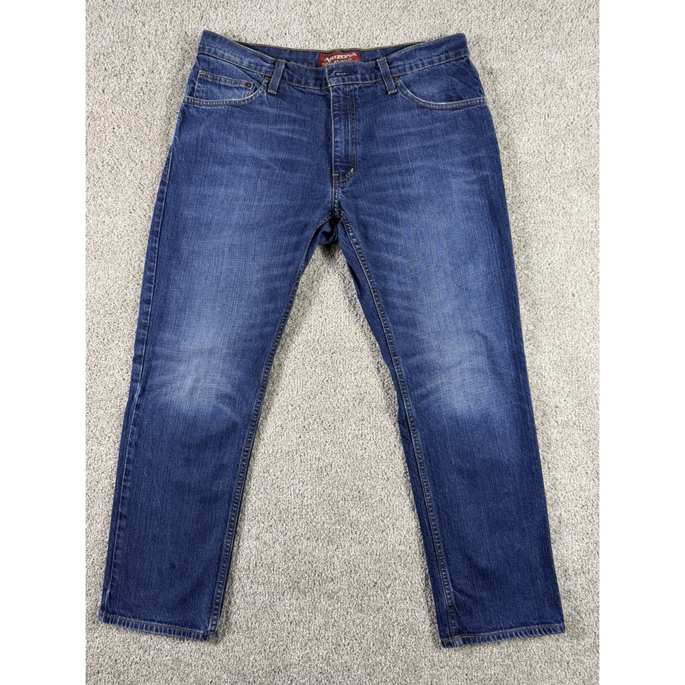 Arizona Jean Co. Men's Flex Athletic Jeans, Size 34x30, Blue Denim
